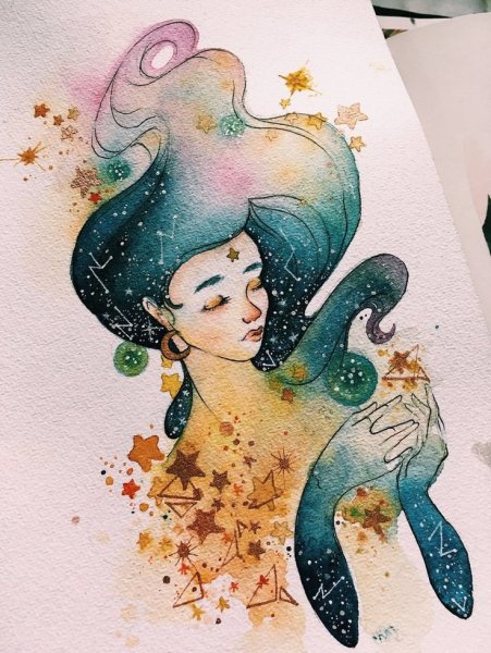 Русалка рисунок