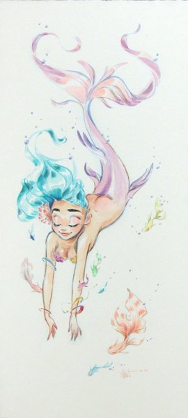 Русалка рисунок