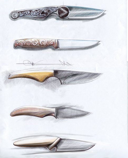 Эскизы ножей