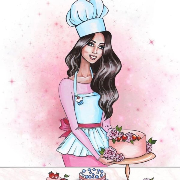 Кондитер иллюстрация