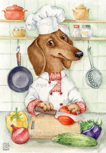 Инга Измайлова иллюстрации таксы