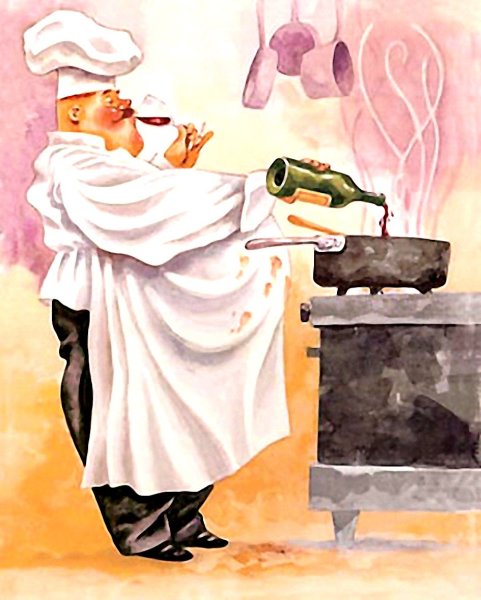 Повар живопись