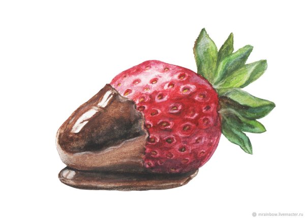 Клубника рисунок