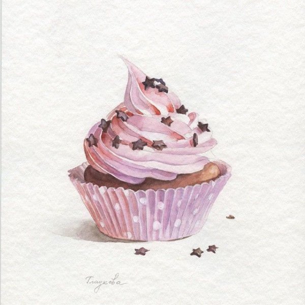 Пироженки акварелью