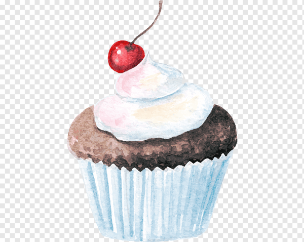Капкейк акварель
