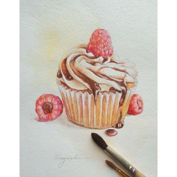 Вкусности акварелью