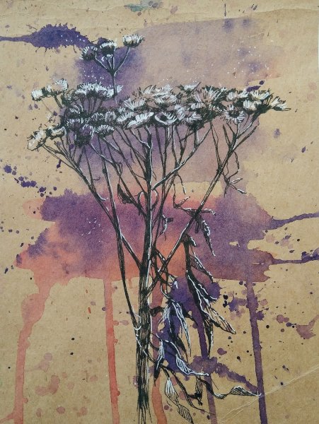 Ошибана живопись цветами