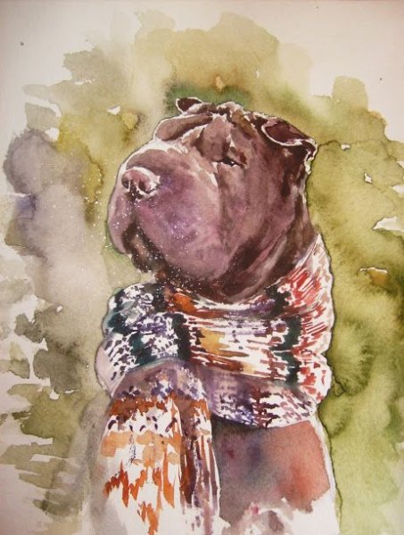 Американская художница SUEELLEN Ross собаки