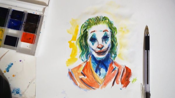 Drawing Джокер Хоакин Феникс