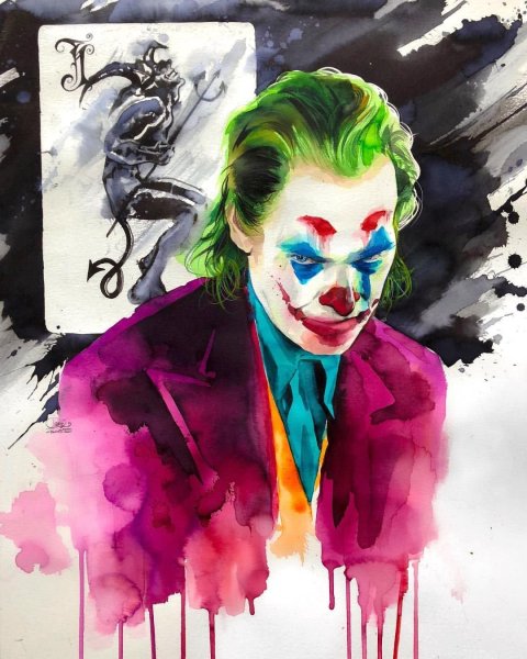 Drawing Джокер Хоакин Феникс