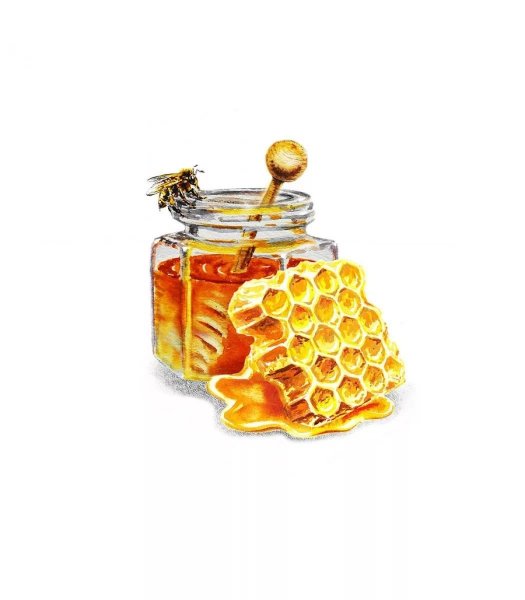 Наклейки для меда акварель