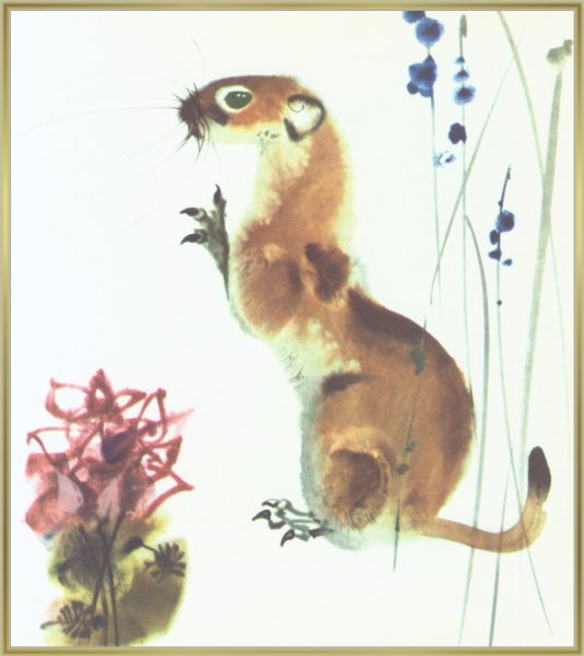 Хорек художник