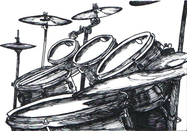 Барабан в живописи