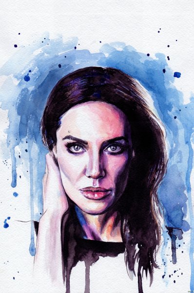 Живописный портрет акварелью