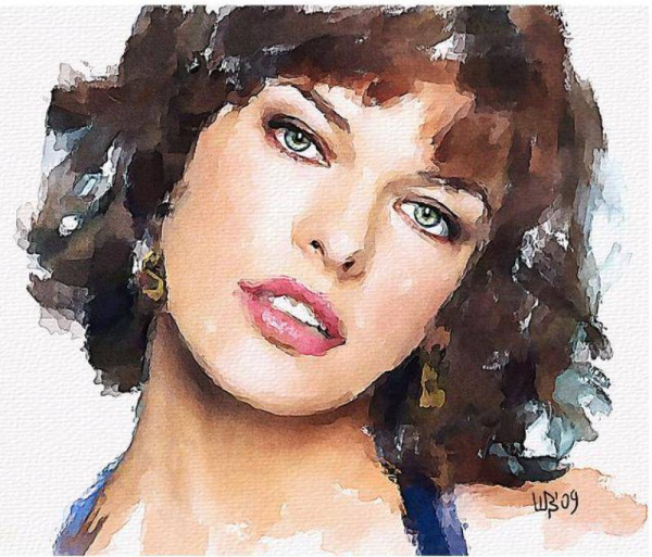 Портрет Анджелины Джоли маслом