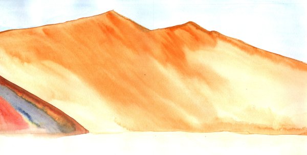 Пустыня акварелью