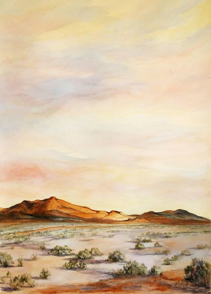 Пустыня рисунок профессиональный