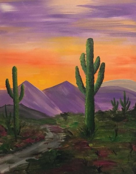 Пустыня живопись