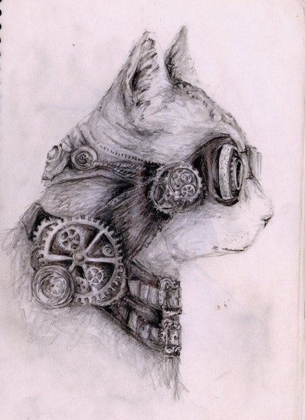Стимпанк карандашом