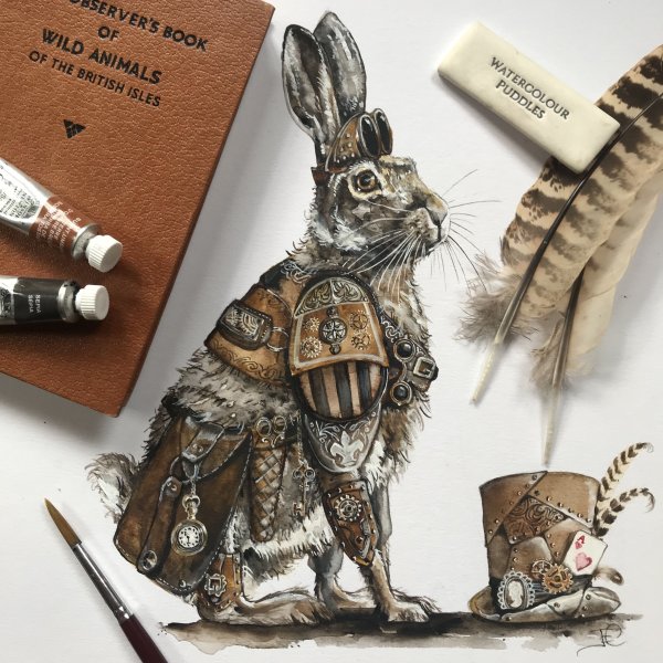 Кролик в стиле стимпанк