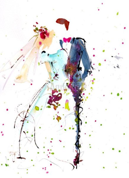 Свадьба акварель