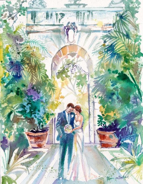 Свадьба акварель