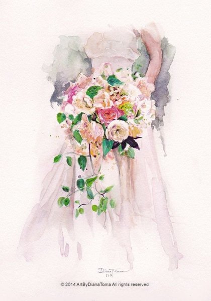 Свадьба акварель