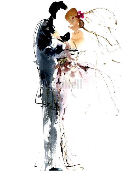 Свадьба акварель