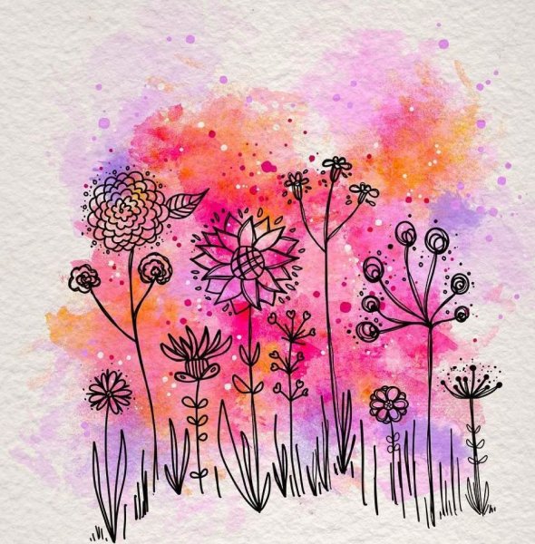 Открытки нарисованные акварелью