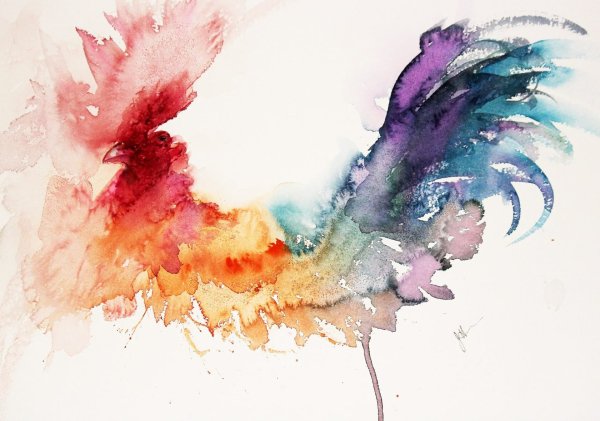 Абстрактная акварель