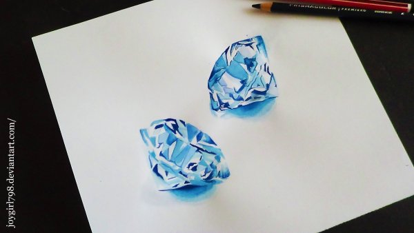 Бриллиант акварелью