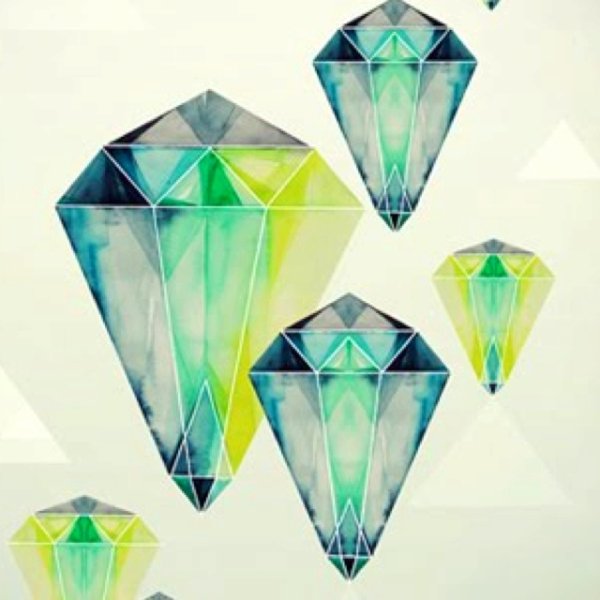 Алмаз акварелью
