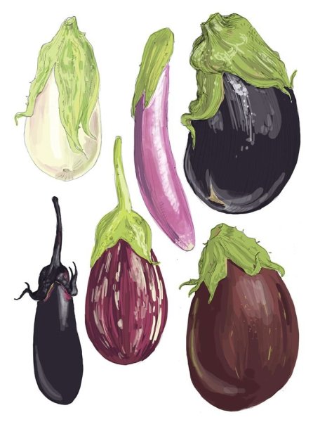 Овощи акварель на белом фоне