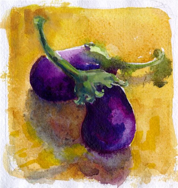 Натюрморт с баклажаном