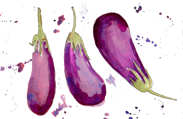 Рисование овощей акварелью