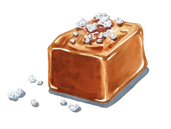 Леденец на палочке акварель