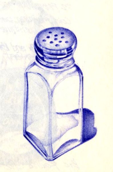 Солонка нарисованная