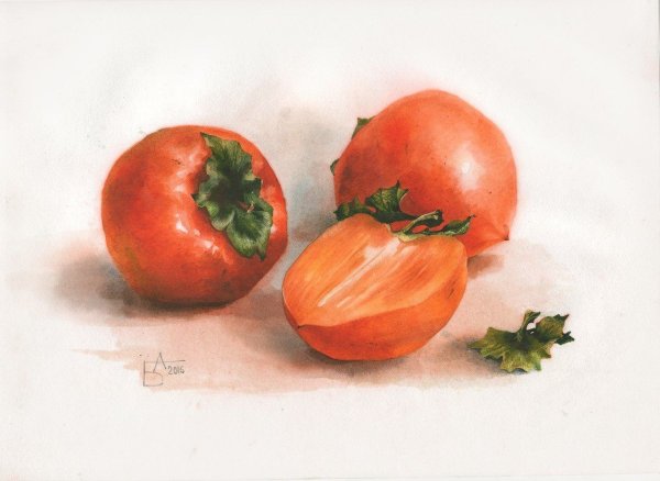 Акварель Анастасии Бесединой натюрморт