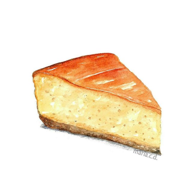 Чизкейк акварель