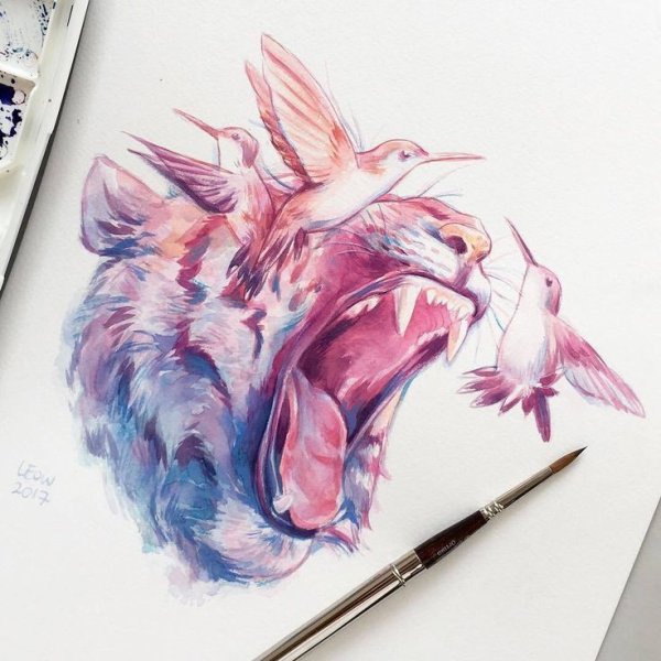 Акварель эскиз