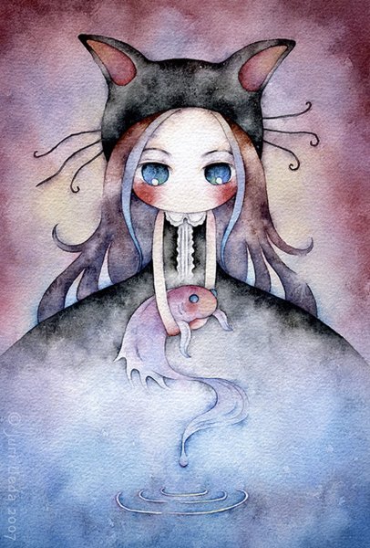 Живопись девушка в ванной