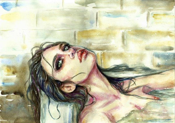 Глаз акварелью