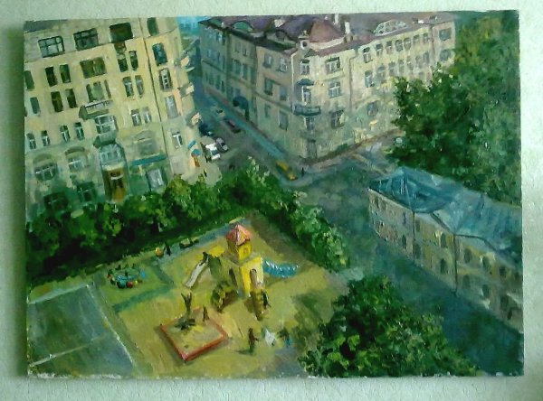 Московский двор вид из окна