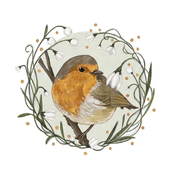 Птички круглые для детей