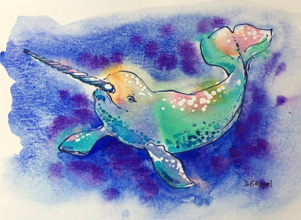 Нарвал в картинах художников