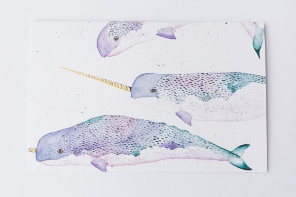 Нарвал эскиз тату