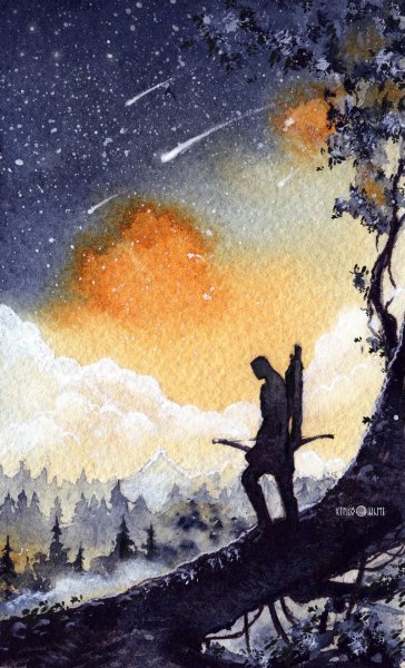 Властелин колец акварель