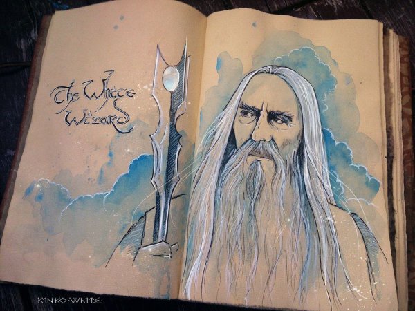 Рисунки Толкина по Властелину колец