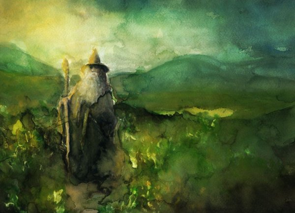 Властелин колец арт акварелью