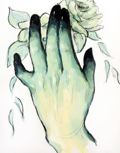 Руки акварелью